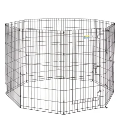 Exercise pen with door for dogs