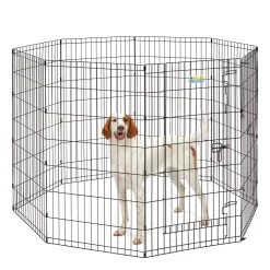 Exercise pen with door for dogs