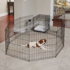 Exercise pen with door for dogs