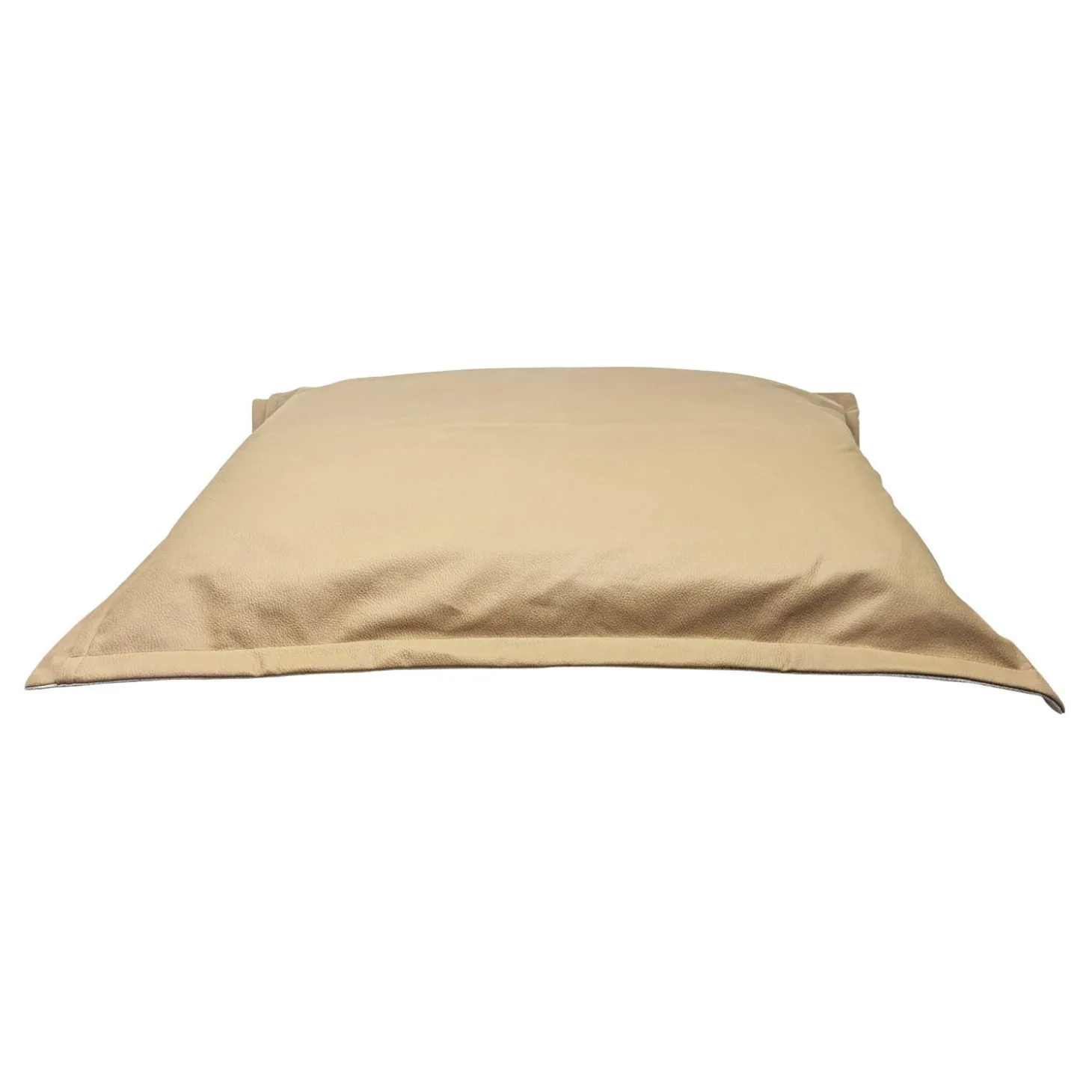 Faux Leather Cloud Pillow, Beige