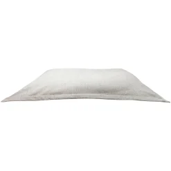 Faux Leather Cloud Pillow, Beige