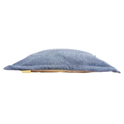 Faux Leather Cloud Pillow Cover, Navy
