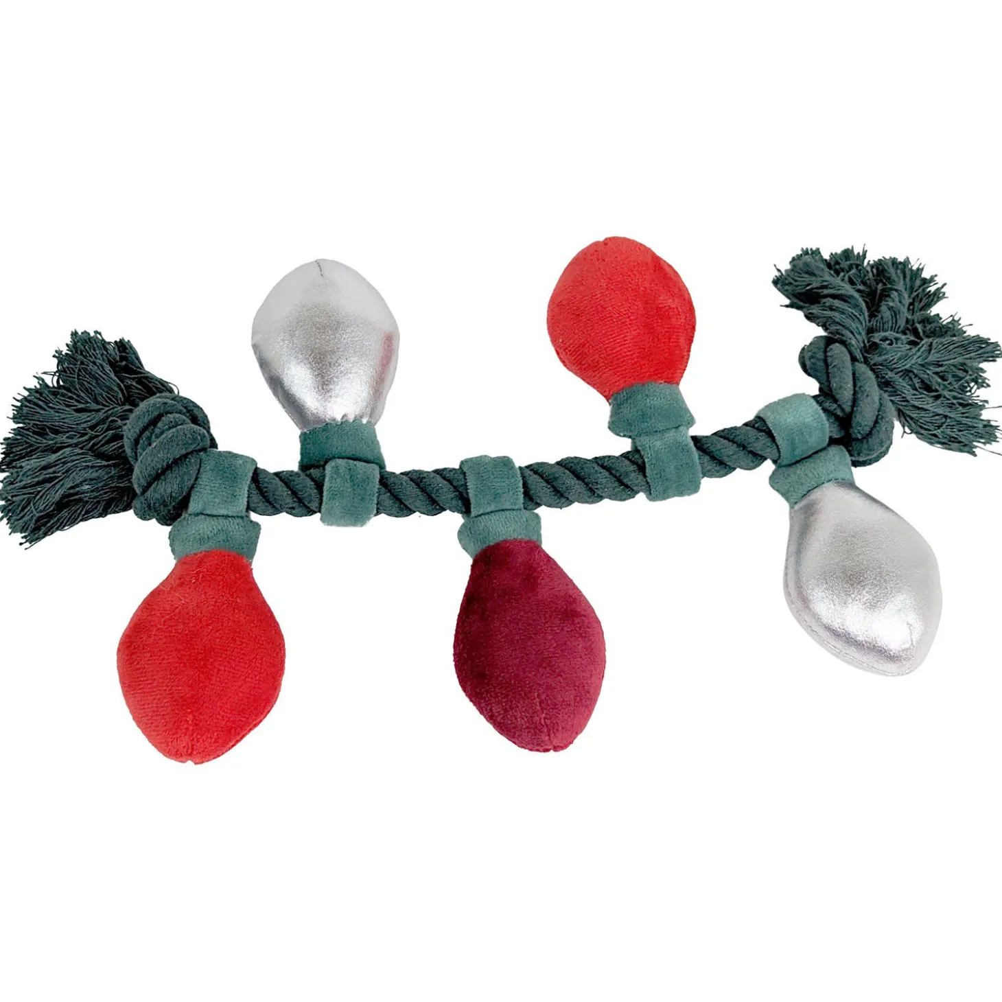 Festive Garland Rope Toy for Dogs