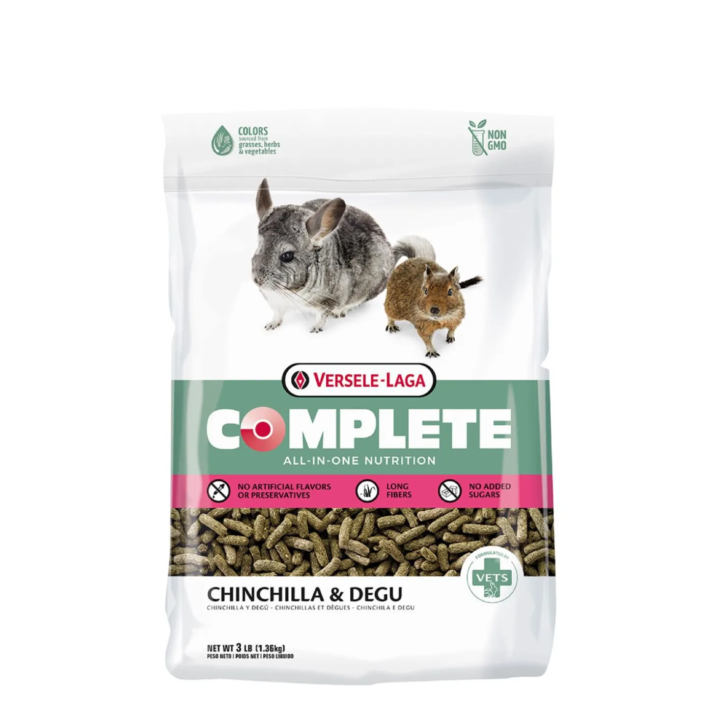 Fibre-rich chunks for chinchillas and degus