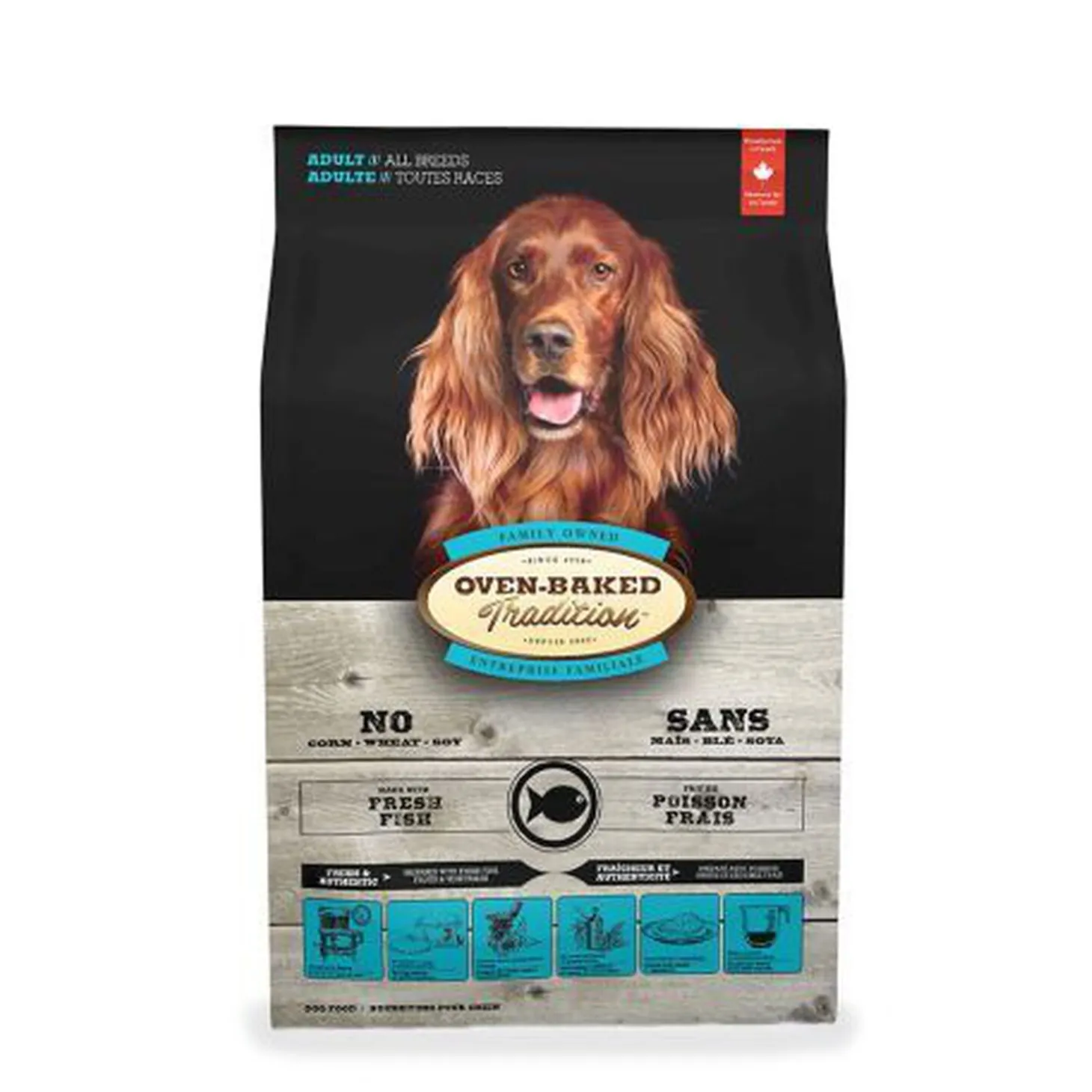 Fish dry food for adult dogs