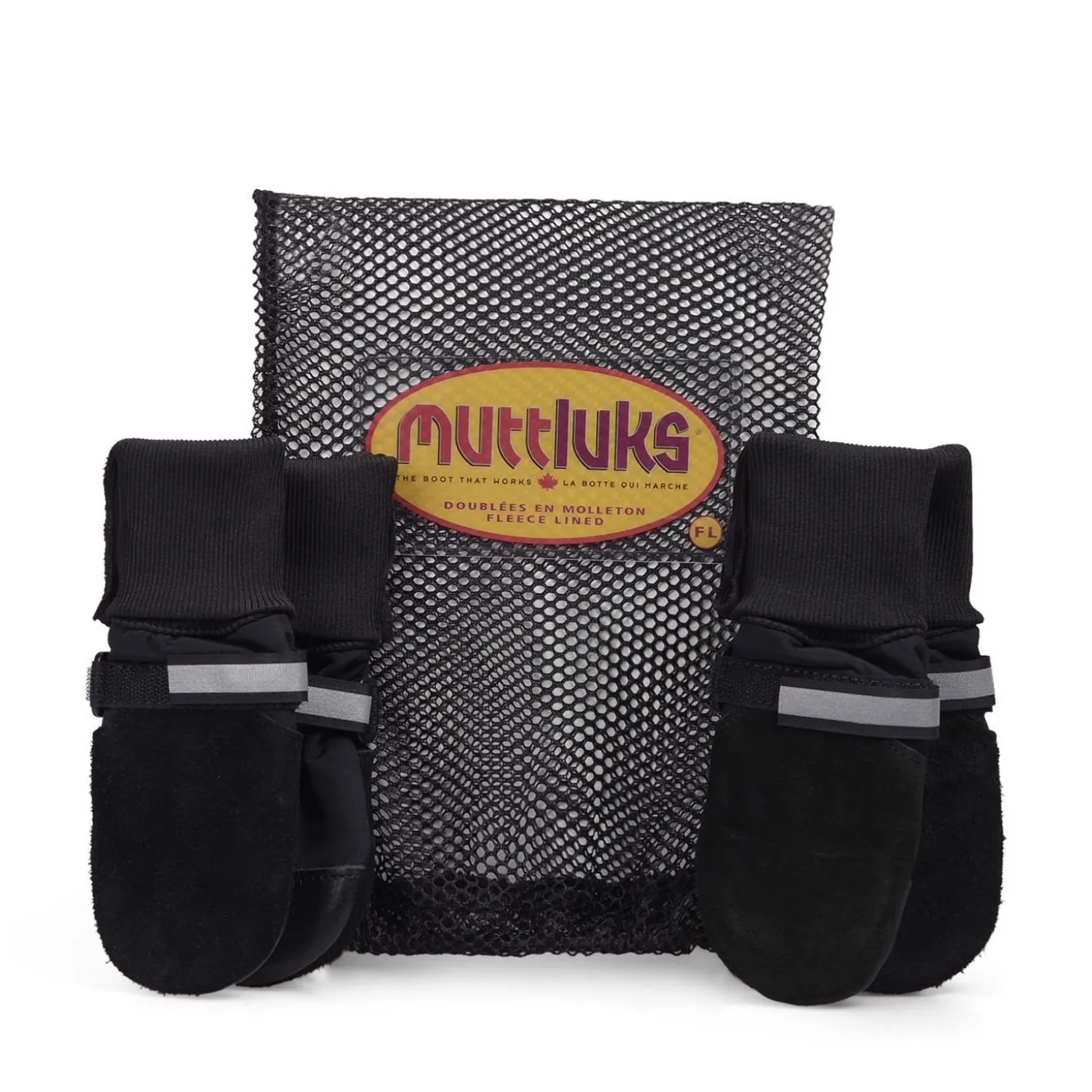 Fleece lined protection boots for dogs