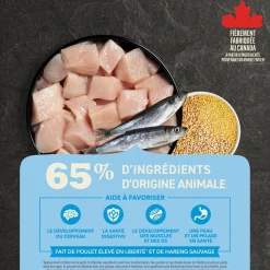 Free-Run Chicken and Wild-Caught Herring Dry Food Puppy Recipe, 1.8 kg