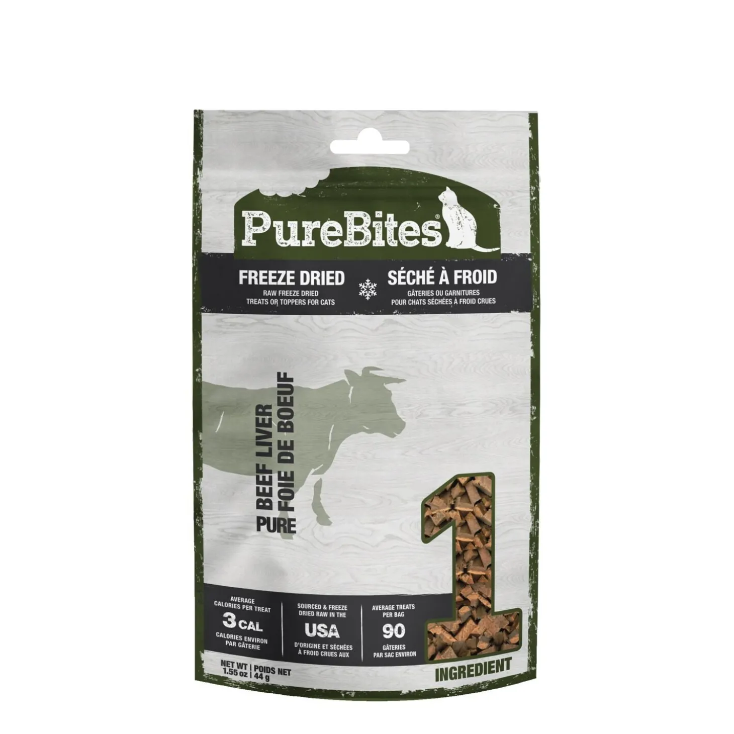 Freeze Dried Beef Liver Cat Treats, 44 g