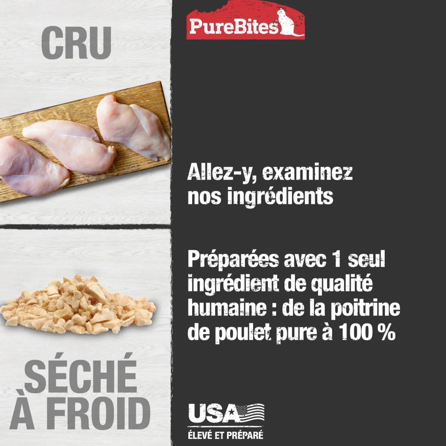 Freeze Dried Chicken Breast Cat Treats, 5.5oz