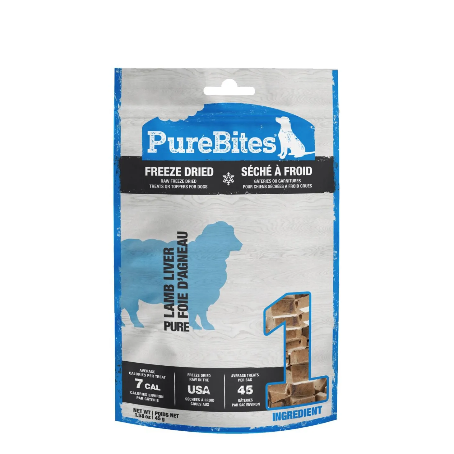 Freeze Dried Lamb Liver Dog Treats, 45 g