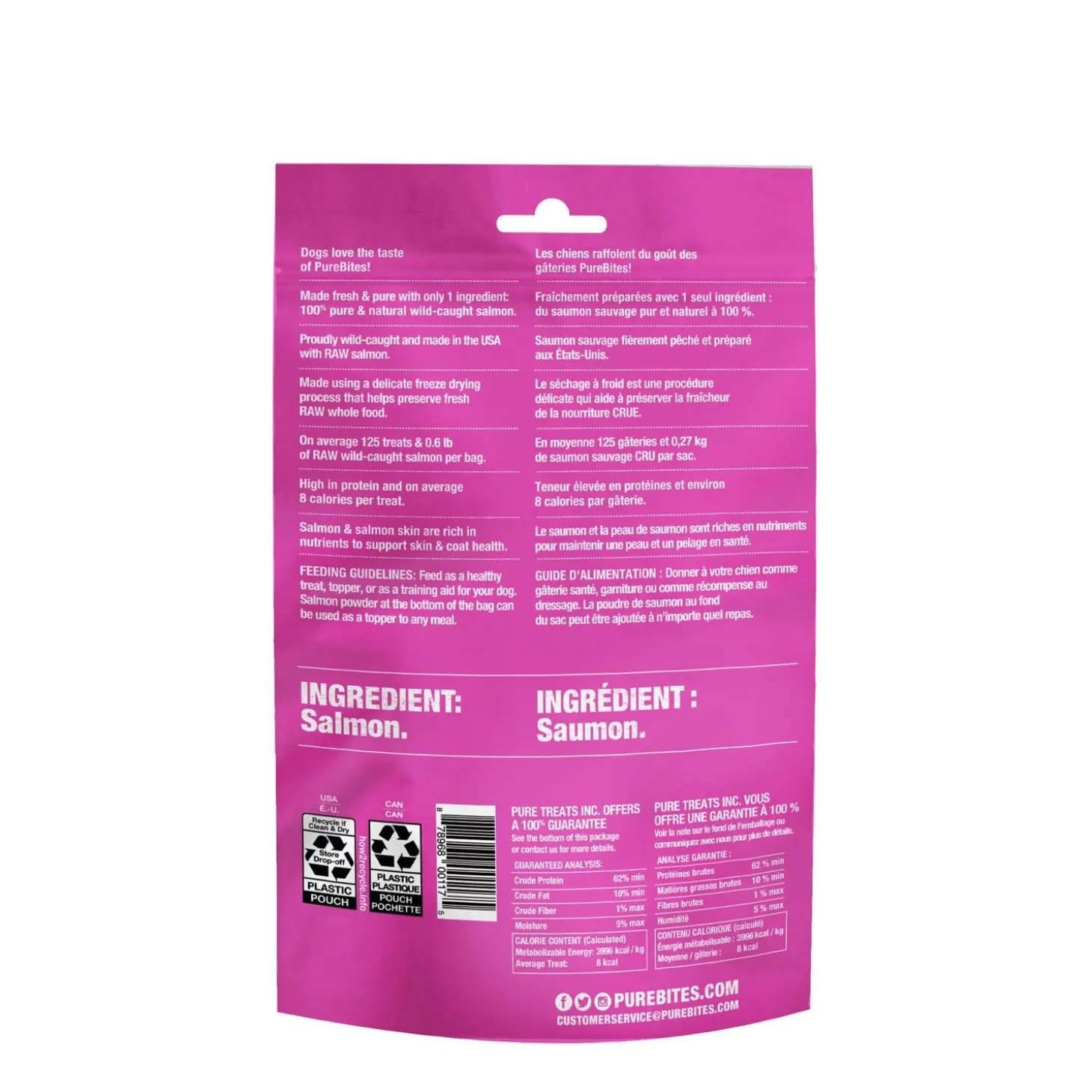 Freeze Dried Salmon Dog Treats, 70 g