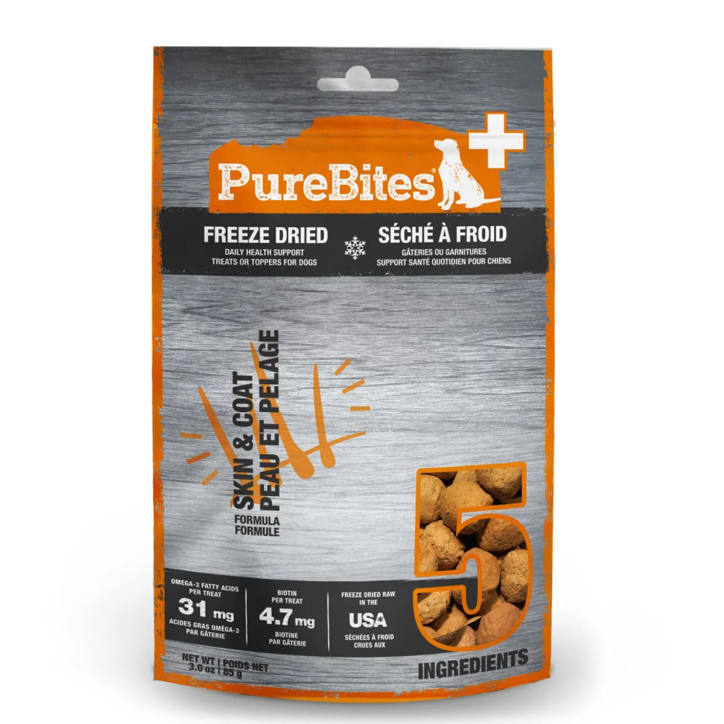 Freeze Dried Skin and Coat Formula for Dogs, 85 g
