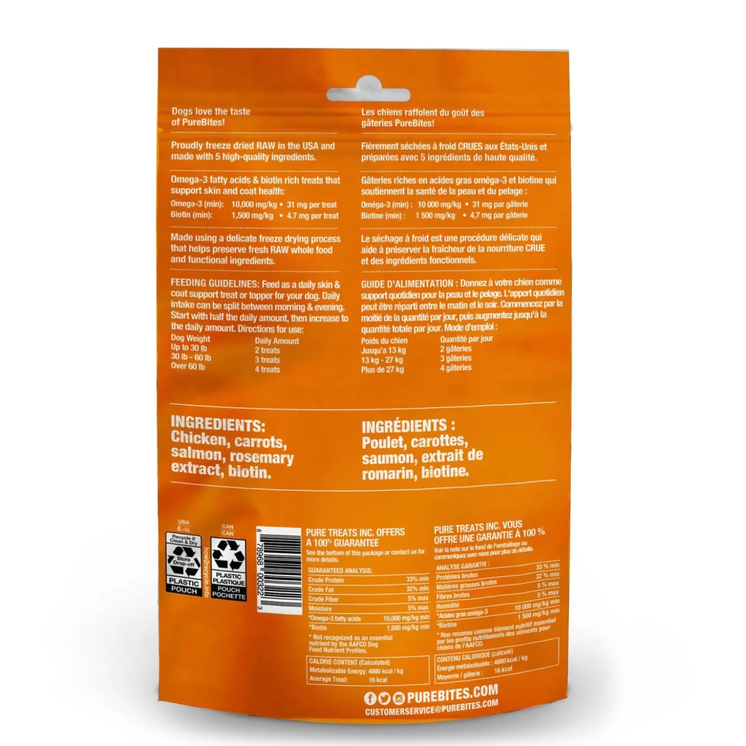 Freeze Dried Skin and Coat Formula for Dogs, 85 g