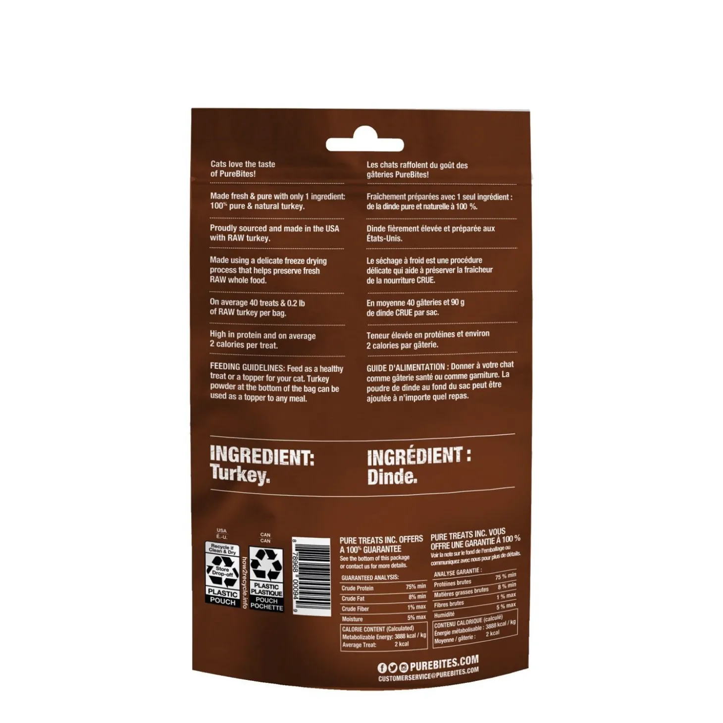 Freeze Dried Turkey Cat Treats, 26 g