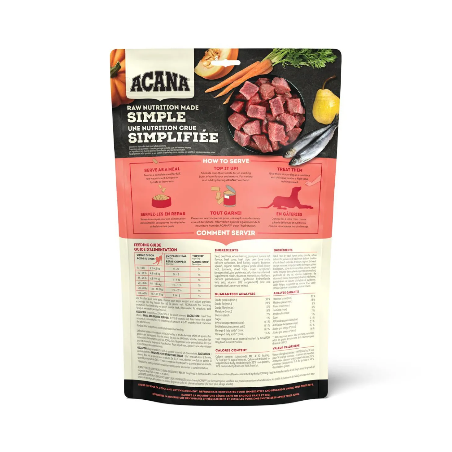 Freeze-Dried Morsels Ranch Raised Beef Recipe for Dogs, 227 g