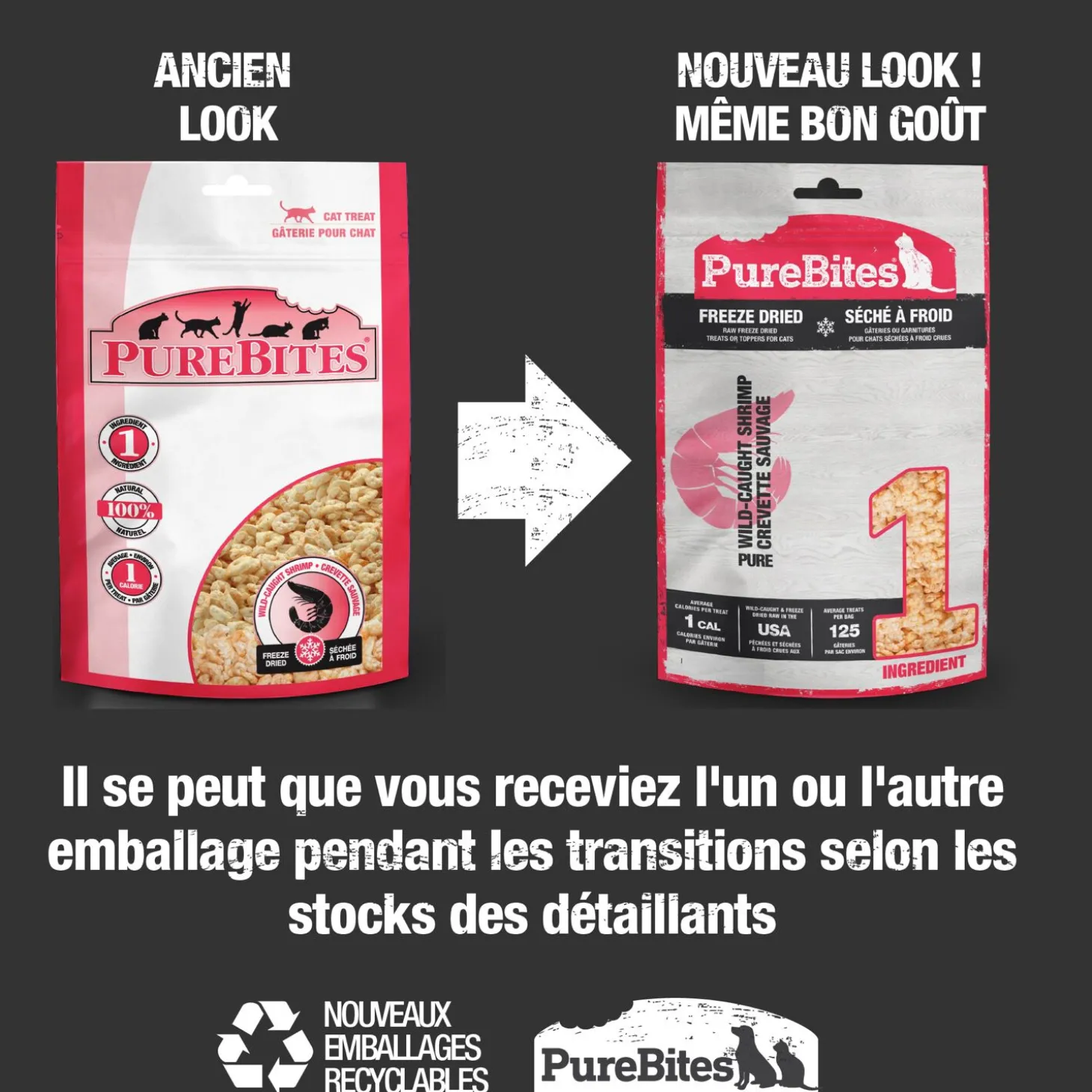 Freeze-dried shrimp treats