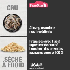 Freeze-dried shrimp treats