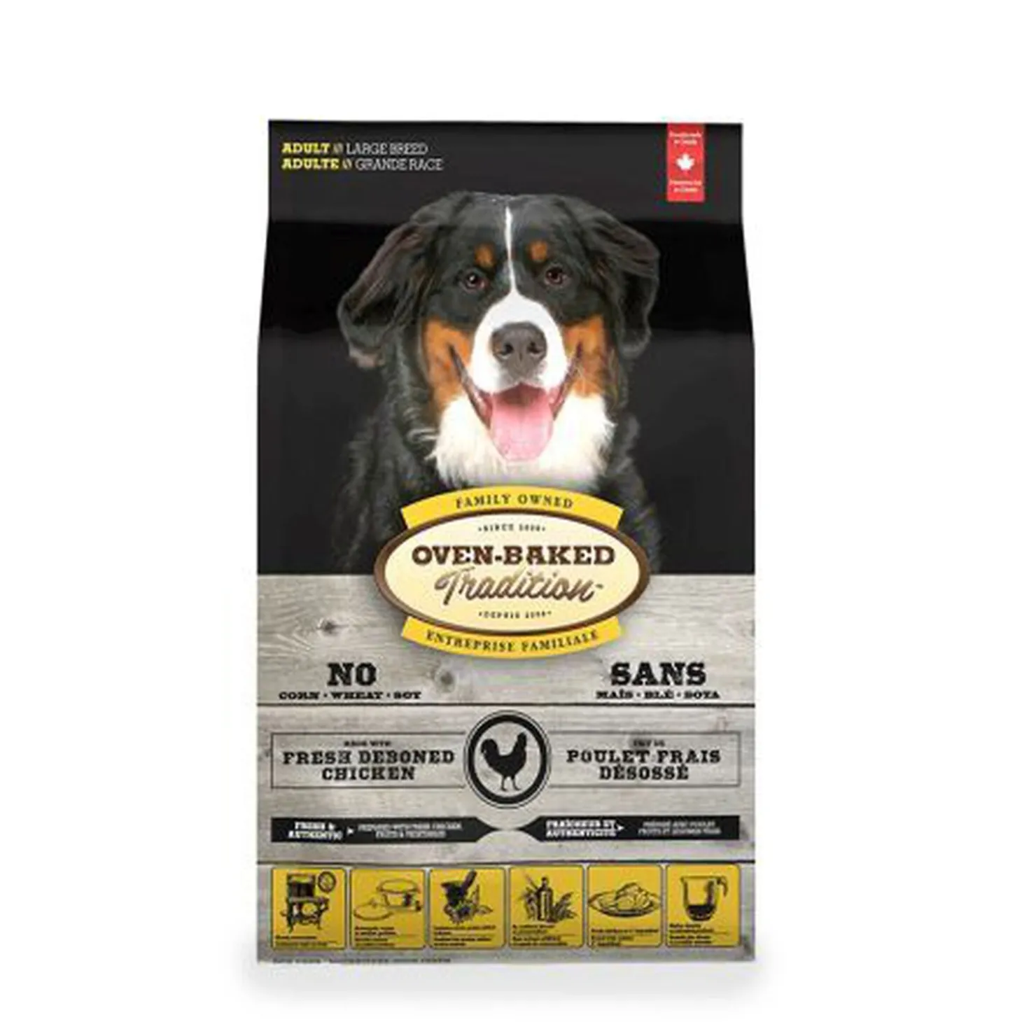 Fresh deboned chicken dry food for large breed adult dogs