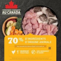 Fresh Free-Run Chicken and Raw Hake Dry Food for Puppies, 11.4 kg