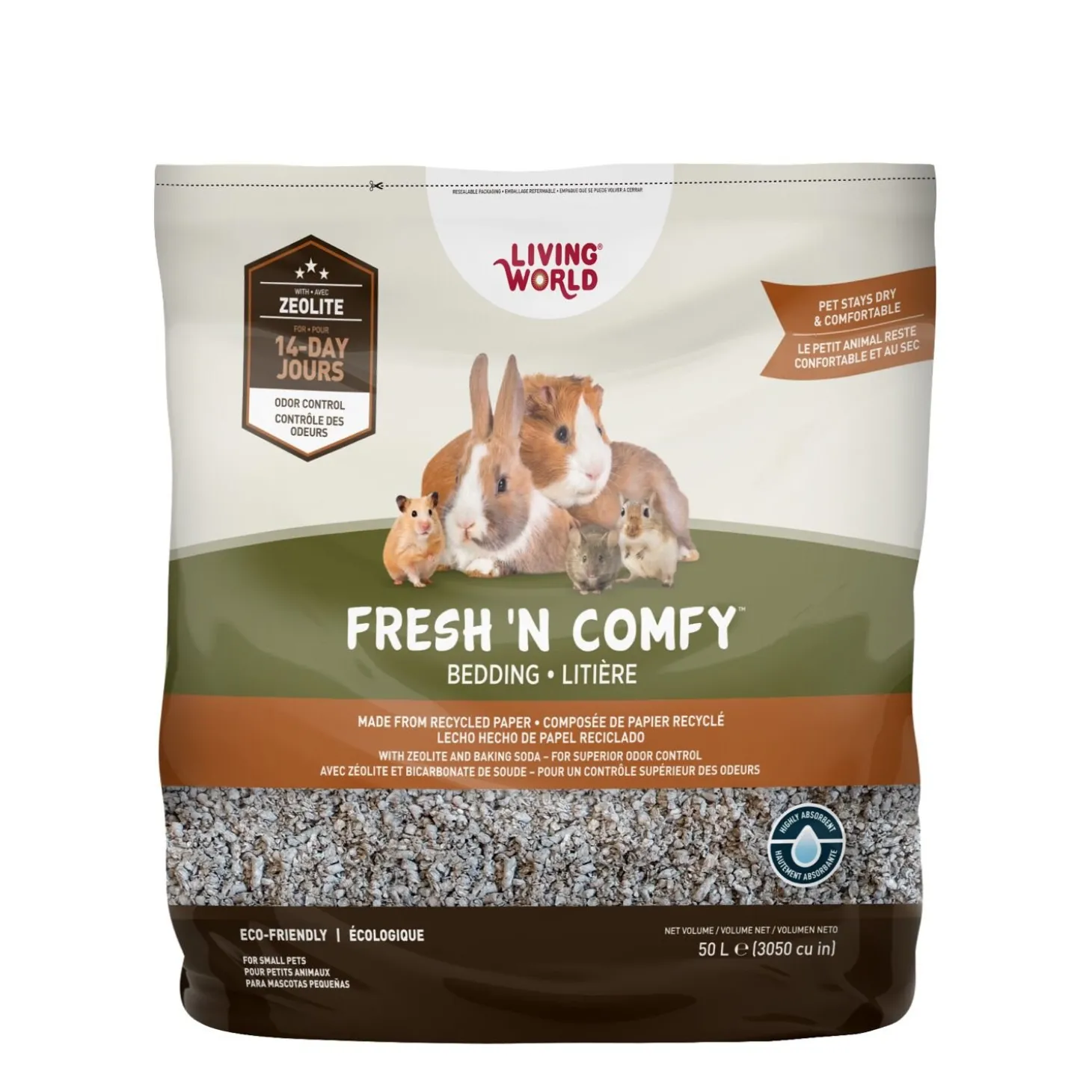 Fresh 'N Comfy Bedding, tan, 50 L