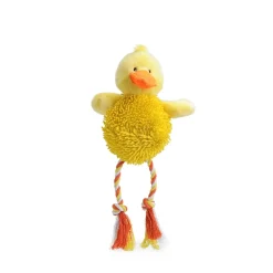 Giggling plush with rope