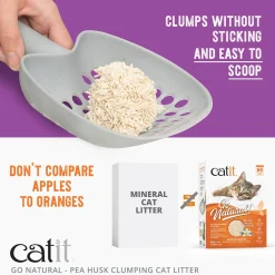 Go Natural! Pea Husk Clumping Cat Litter, Vanilla
