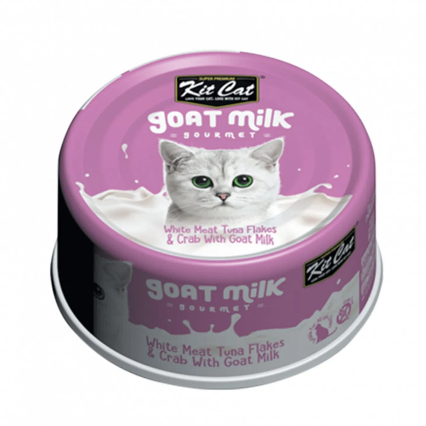 Goat Milk Gourmet White Meat Tuna Flakes & Crab Wet Cat Food