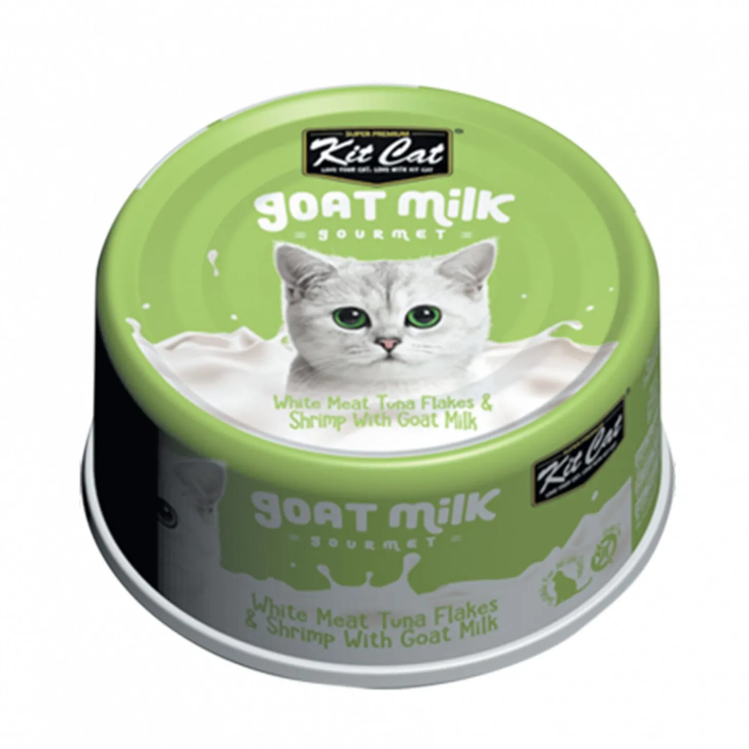 Goat Milk Gourmet White Meat Tuna Flakes & Shrimp Wet Cat Food