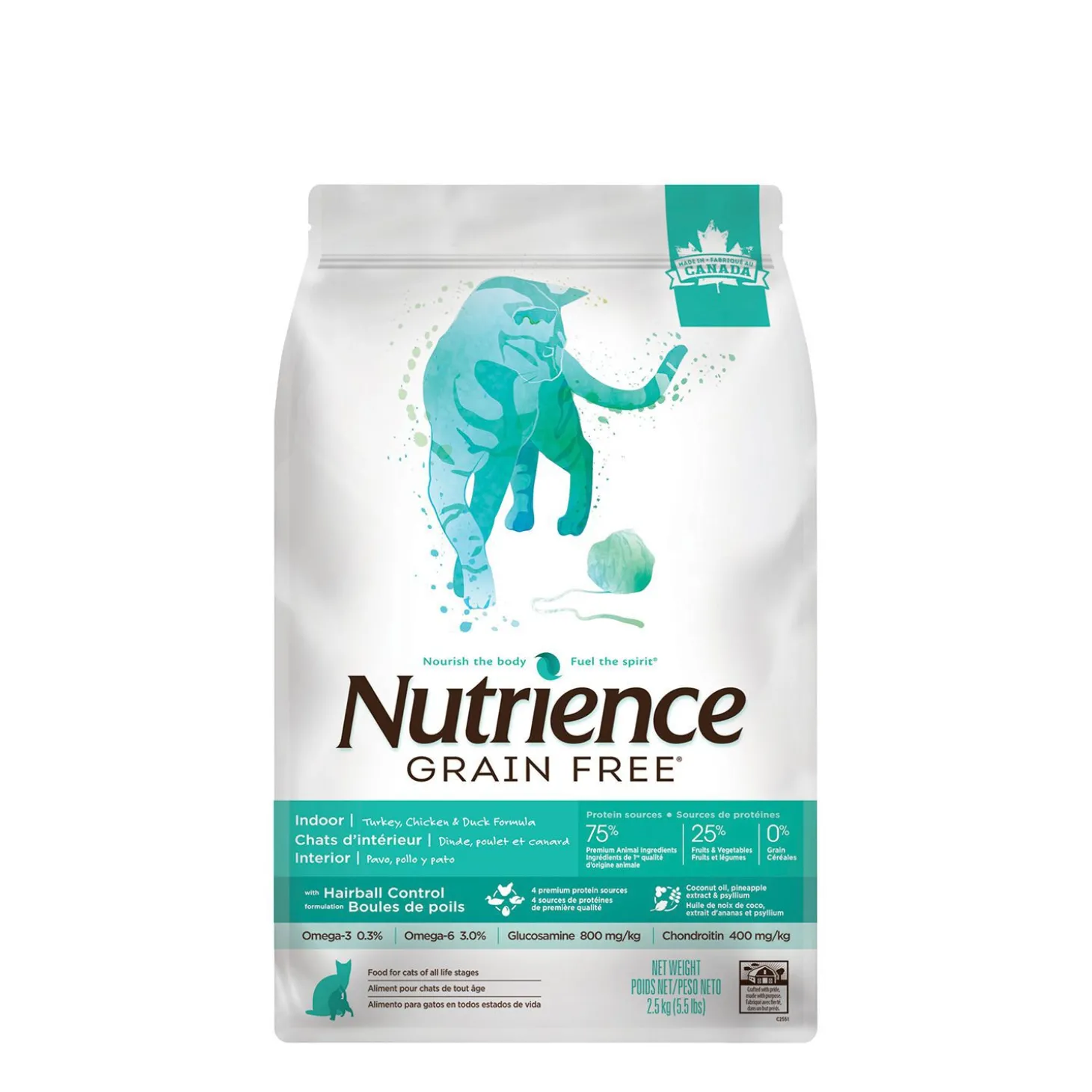 Grain free dry food for cats, Turkey, chicken & duck