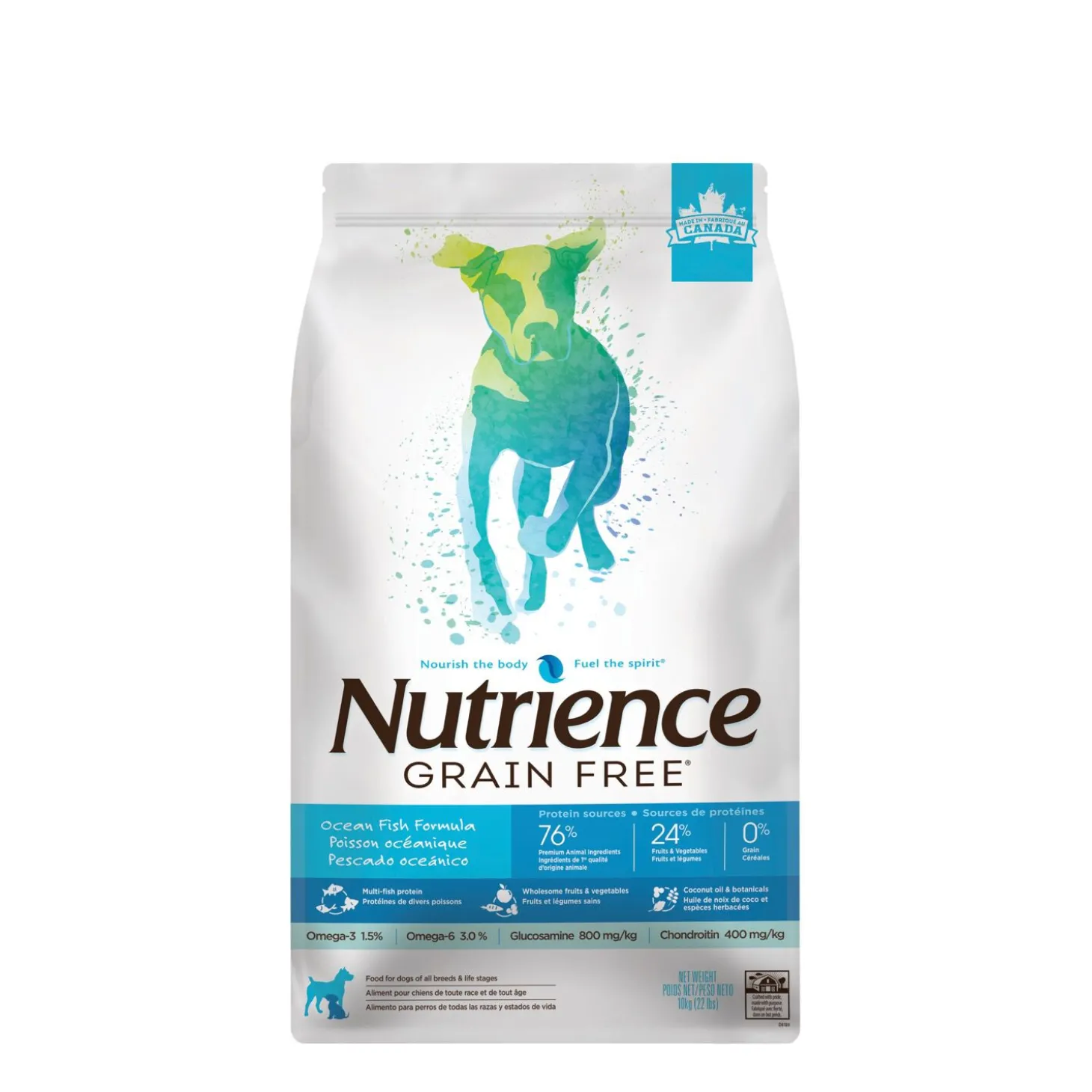 Grain free dry food for dogs, ocean fish