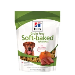 Grain free soft-baked naturals dog treats, with duck and pumpkin, 8 oz