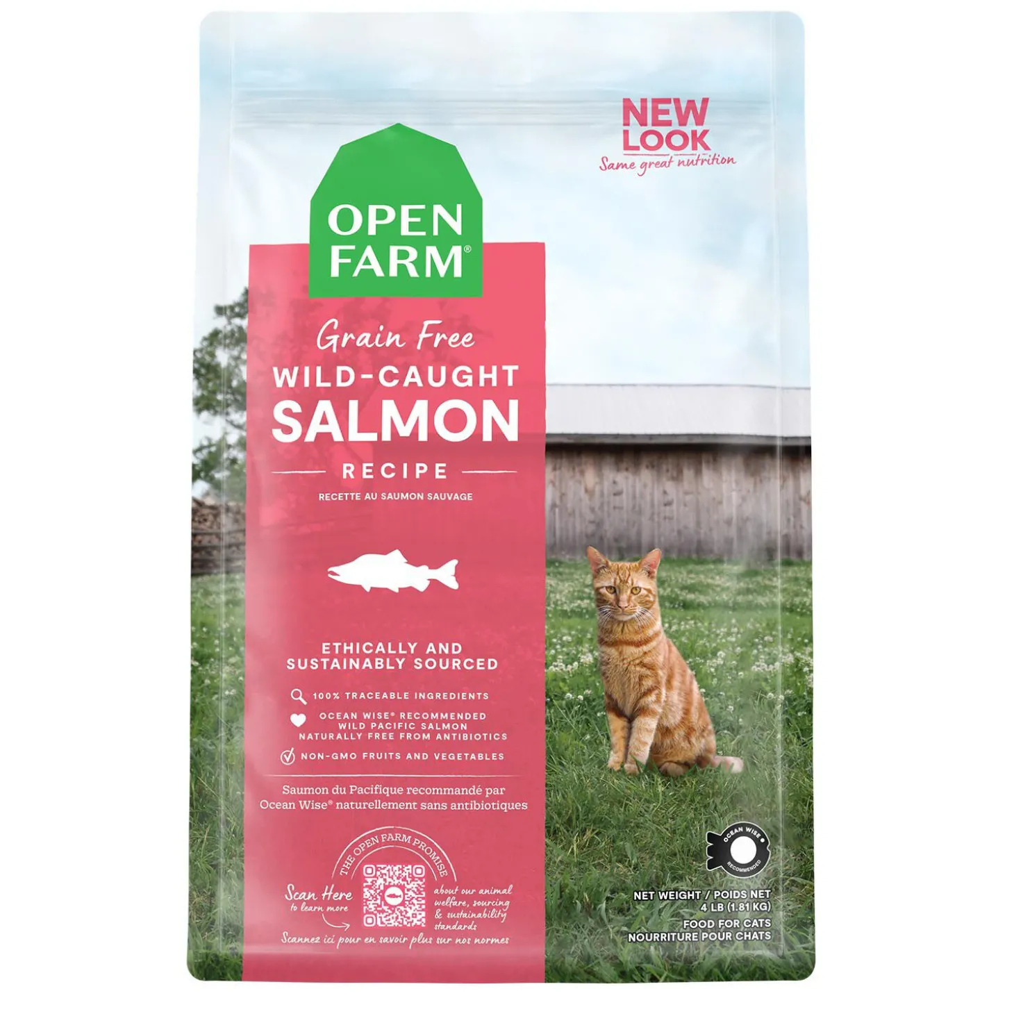 Grain Free Wild-Caught Salmon Recipe Dry Food for Cats