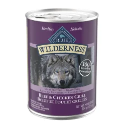 Grain-free beef and chicken grill wet food for dog