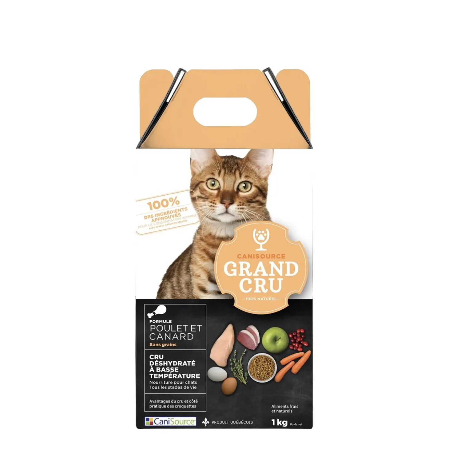 Grain-Free Dehydrated Chicken and Duck Food for Cats