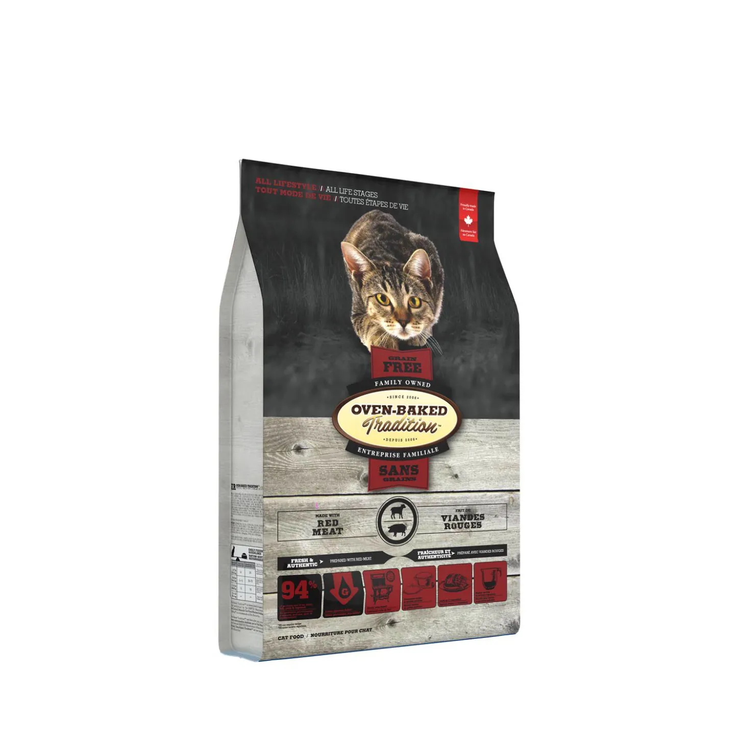 Grain-free made with red meat dry food for cats, 4,54 kg