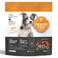 Grand Cru Raw Dehydrated Grain Free Pork and Lamb for Dogs, 500 g