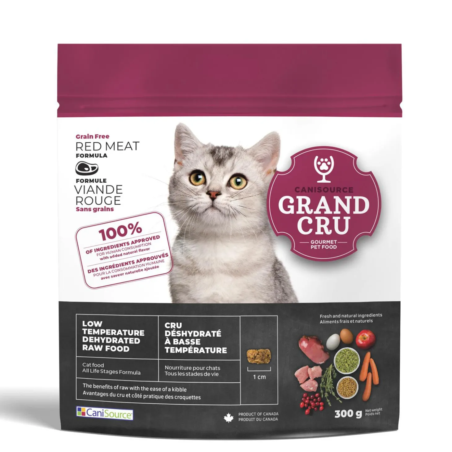 Grand Cru Raw Dehydrated Red Meat for Cats, 300 g