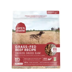 Grass-fed beef freeze dried raw dog food