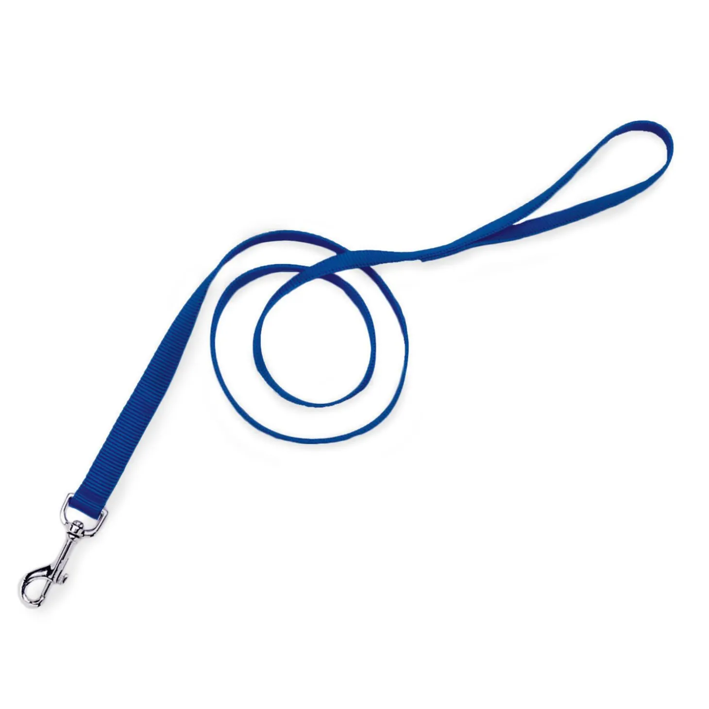 Green single-ply nylon leash