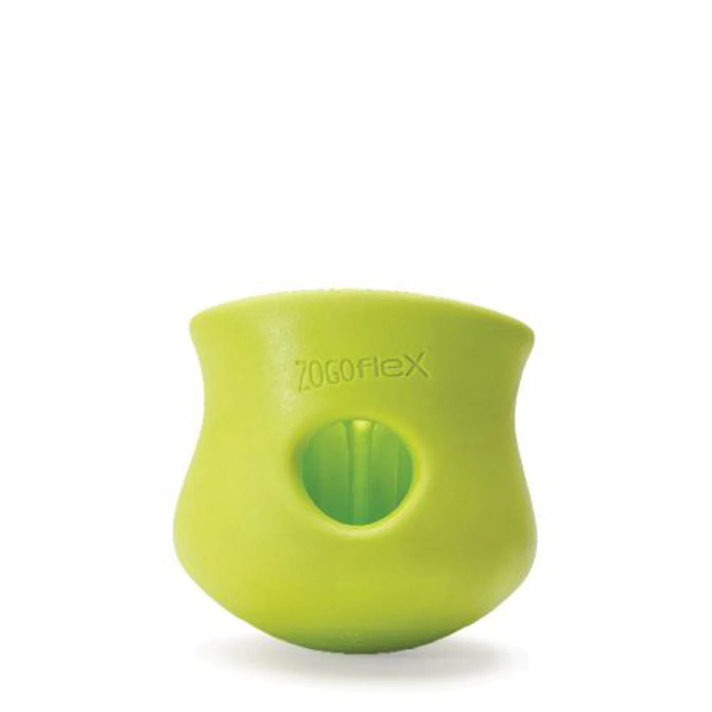 Green treat dispenser toy