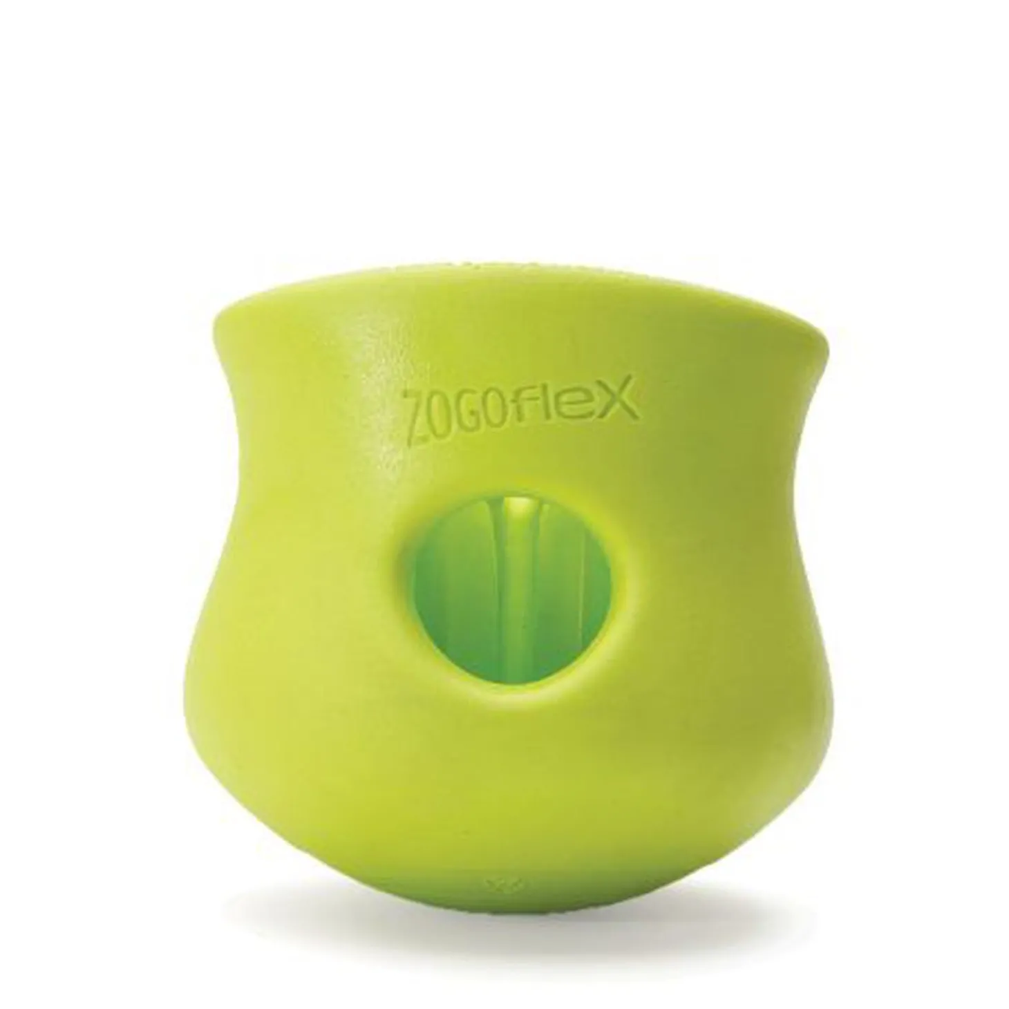 Green treat dispenser toy
