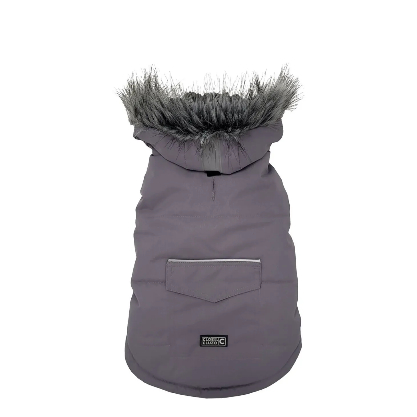 Grey Dog Winter Coat, XL