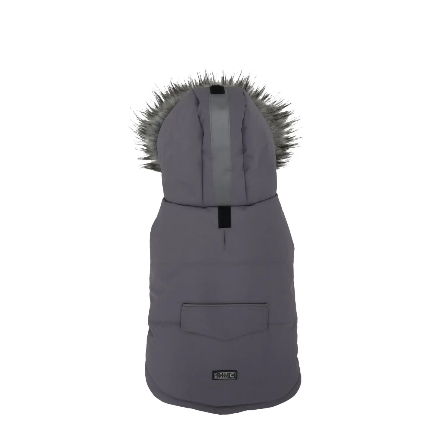 Grey Dog Winter Coat, XS