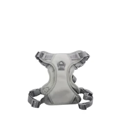 Grey Embroidered Dog Harness