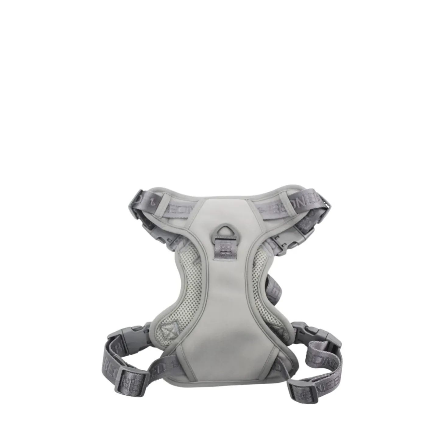 Grey Embroidered Dog Harness