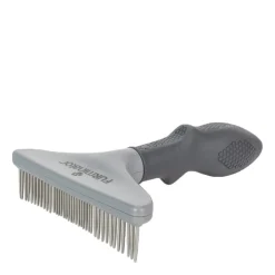Grooming rake for dogs and cats with thick fur