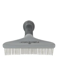 Grooming rake for dogs and cats with thick fur