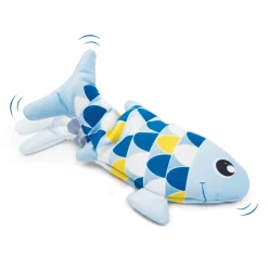 Groovy dancing fish toy for cats, blue