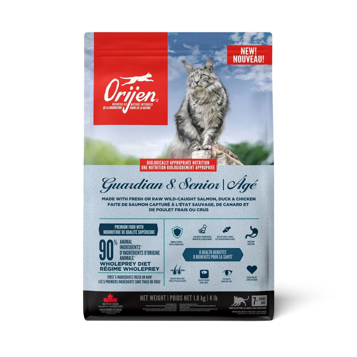 Guardian 8 Dry Food Formula for Senior Cats, 1.8 kg