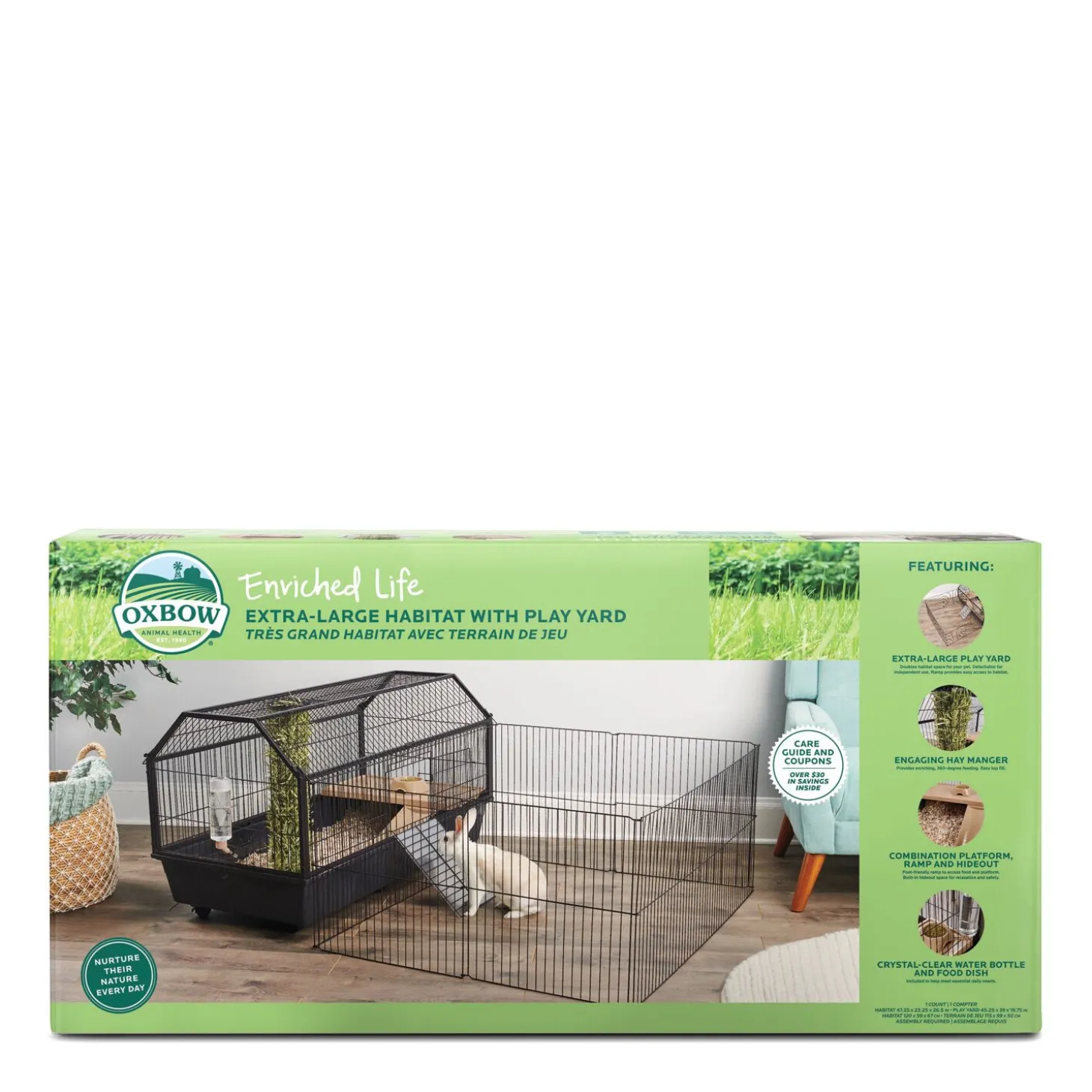 Habitat for Rodents with Play Yard